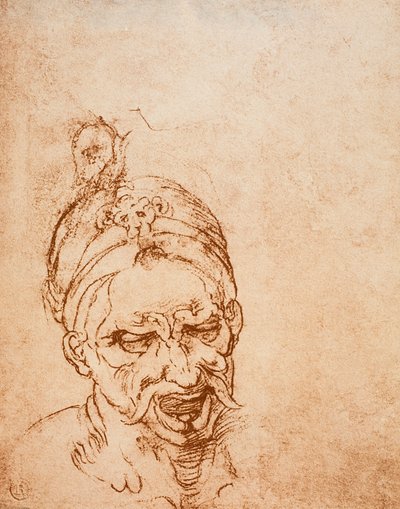 Studio per una testa di diavolo, disegno di Michelangelo. Casa Buonarroti, Firenze da Michelangelo Buonarroti
